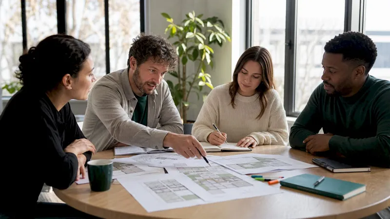 Team consulting spatial planning documents